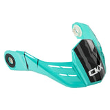 CKX Peak for Mission Helmet Claw Turquoise, Glossy Black One Size Fits All - Driven Powersports