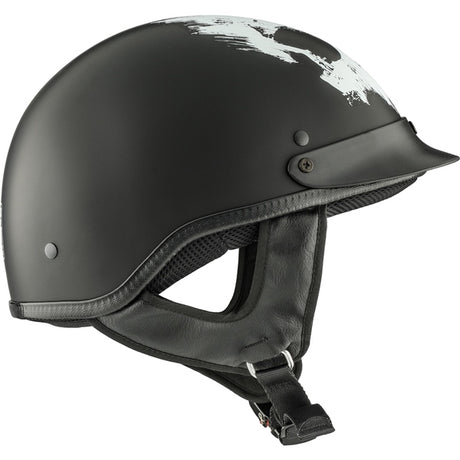 CKX Bullet Half Helmet Lull Black, White S - Driven Powersports