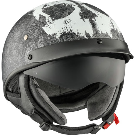 CKX Revolt RSV Half Helmet Lull Black, White M - Driven Powersports