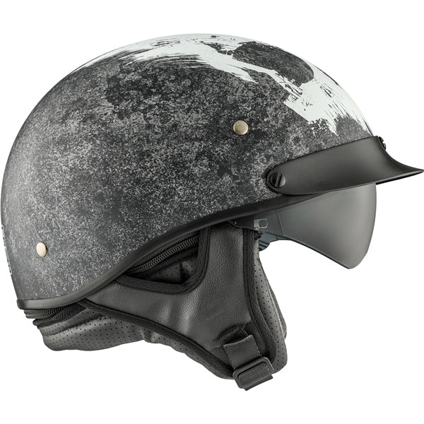 CKX Revolt RSV Half Helmet Lull Black, White M - Driven Powersports