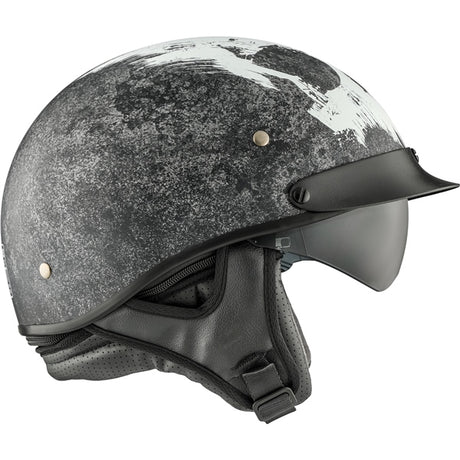 CKX Revolt RSV Half Helmet Lull Black, White M - Driven Powersports