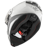 CKX Peak for Atlas Helmet Solid Color Atlas Carbon White One Size Fits All - Driven Powersports