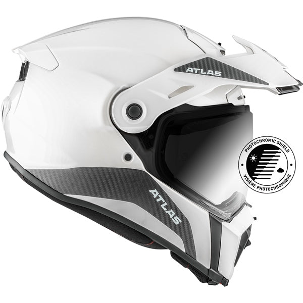 CKX Atlas Carbon Solid White S - Driven Powersports