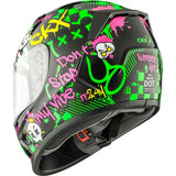 CKX RR24Y  Helmet Street Brite Green, Gloss purple S - Driven Powersports
