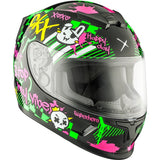 CKX RR24Y  Helmet Street Brite Green, Gloss purple S - Driven Powersports