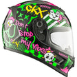 CKX RR24Y  Helmet Street Brite Green, Gloss purple S - Driven Powersports