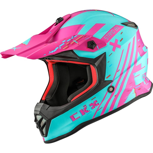 CKX TX019Y Off-Road Helmet Error XL Turquoise, Pink - Driven Powersports