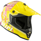 CKX TX019Y Off-Road Helmet Gleam S Yellow, Pink - Driven Powersports