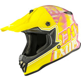 CKX TX019Y Off-Road Helmet Gleam S Yellow, Pink - Driven Powersports