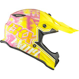 CKX TX019Y Off-Road Helmet Gleam S Yellow, Pink - Driven Powersports