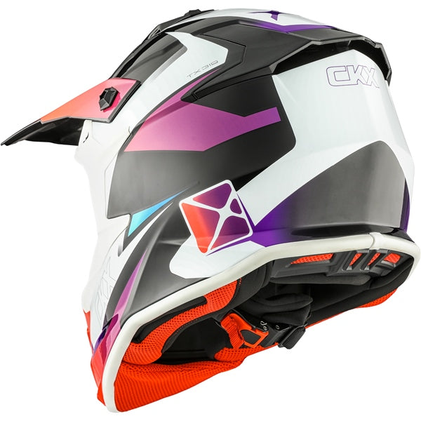 CKX TX319 Off-Road Helmet Skyway Blue, Red XL - Driven Powersports