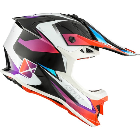 CKX TX319 Off-Road Helmet Skyway Blue, Red XL - Driven Powersports