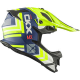 CKX TX319 Off-Road Helmet Arrow Blue, High-Visibility Yellow S - Driven Powersports