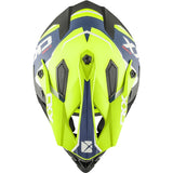 CKX TX319 Off-Road Helmet Arrow Blue, High-Visibility Yellow S - Driven Powersports