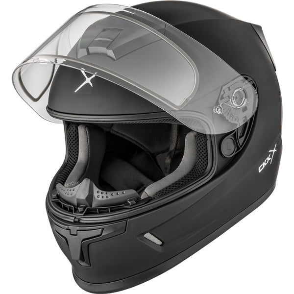 CKX RR24Y  Helmet Solid Double Black Matte S - Driven Powersports