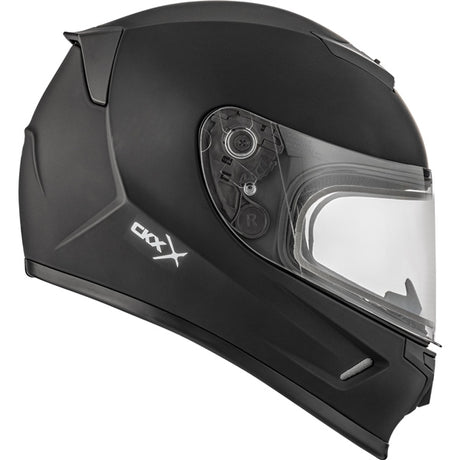 CKX RR24Y  Helmet Solid Double Black Matte S - Driven Powersports