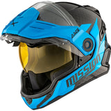 CKX Mission Free-Face Helmet - Carbon Alaska Electric Blue XS - Driven Powersports