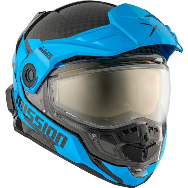 CKX Mission Free-Face Helmet - Carbon Alaska Double Blue L - Driven Powersports