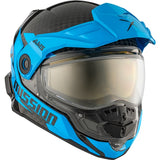 CKX Mission Free-Face Helmet - Carbon Alaska Electric Blue XS - Driven Powersports