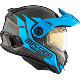 CKX Mission Free-Face Helmet - Carbon Alaska Double Blue L - Driven Powersports