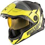 CKX Mission Free-Face Helmet - Carbon Alaska Double Lime XS - Driven Powersports