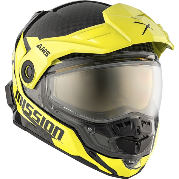 CKX Mission Free-Face Helmet - Carbon Alaska Double Lime XS - Driven Powersports