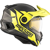 CKX Mission Free-Face Helmet - Carbon Alaska Double Lime XS - Driven Powersports