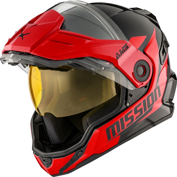 CKX Mission Free-Face Helmet Alaska Double Red 3XL - Driven Powersports