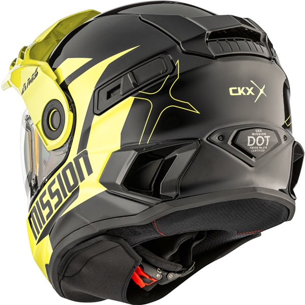 CKX Mission Free-Face Helmet Alaska Double Lime 3XL - Driven Powersports