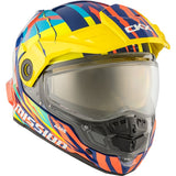 CKX Mission Free-Face Helmet Claw Double Blue/Red/Yellow XL - Driven Powersports