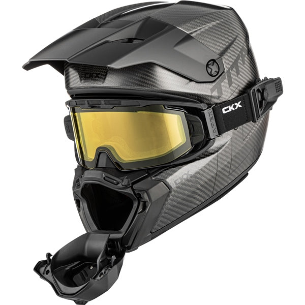 CKX Titan AMS Carbon Helmet Solid Electric Titanium 3XL - Driven Powersports