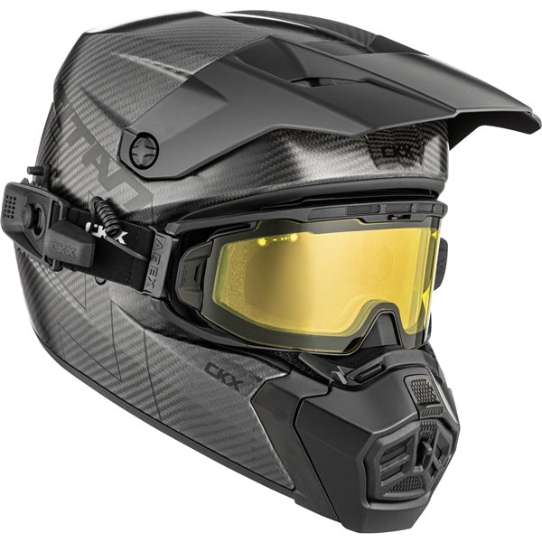 CKX Titan AMS Carbon Helmet Solid Electric Titanium 3XL - Driven Powersports