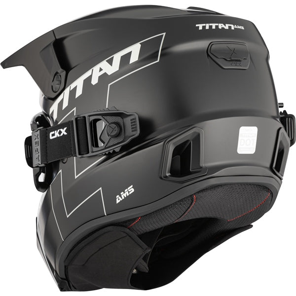 CKX Titan AMS Helmet Solid Double Black Matte 4XL - Driven Powersports