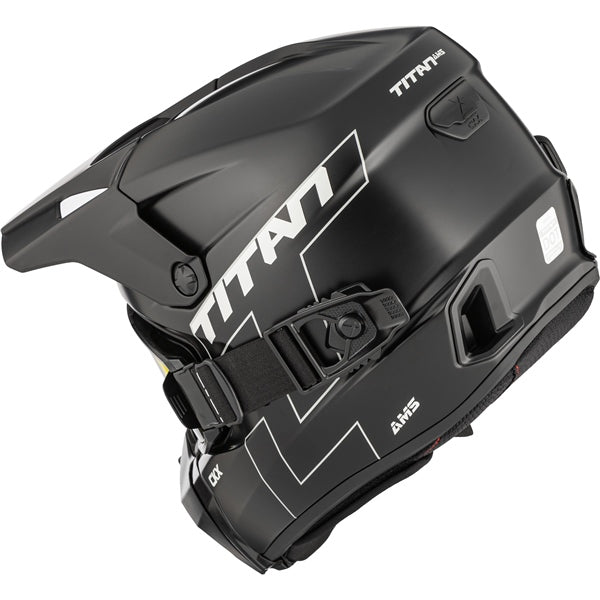 CKX Titan AMS Helmet Solid Electric Black Matte 2XS - Driven Powersports