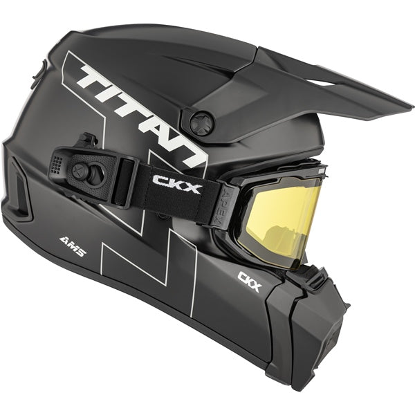 CKX Titan AMS Helmet Solid Double Black Matte 4XL - Driven Powersports