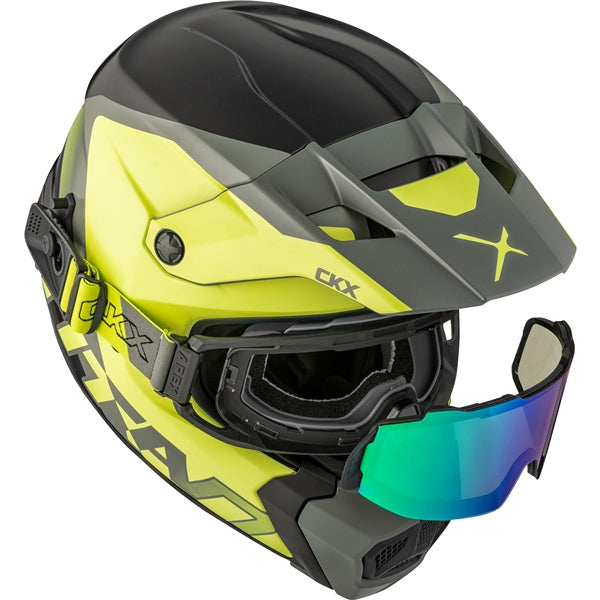 CKX Titan AMS Helmet Nunavut Double Lime Matte L - Driven Powersports
