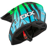 CKX TX019Y Off-Road Helmet Zoo Blue/Green M - Driven Powersports