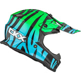 CKX TX019Y Off-Road Helmet Zoo Blue/Green M - Driven Powersports