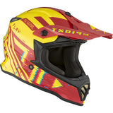CKX TX019Y Off-Road Helmet Error Red/Yellow Matte S - Driven Powersports