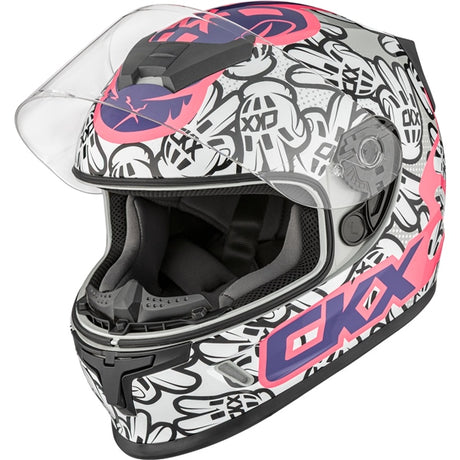 CKX RR24Y  Helmet Peace Double White L - Driven Powersports