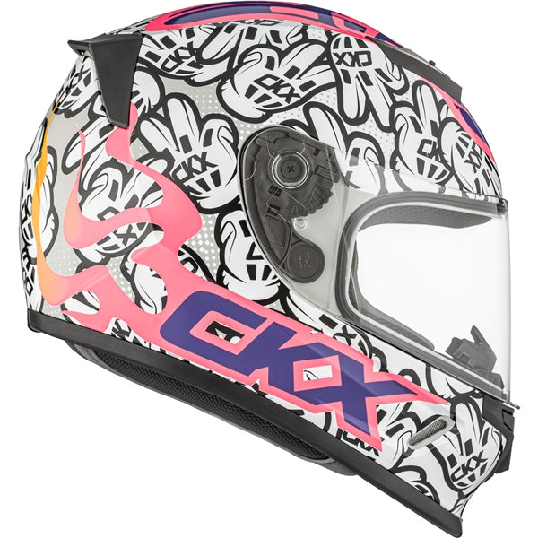 CKX RR24Y  Helmet Peace Double White L - Driven Powersports
