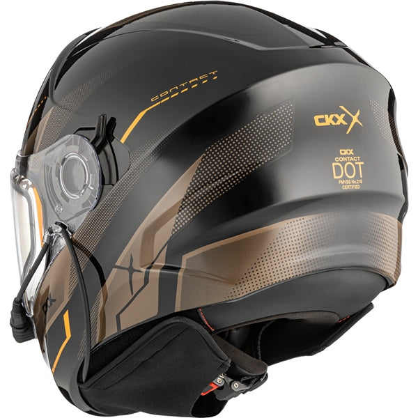 CKX Contact Free-Face Helmet Artik Electric Brown/Orange XL - Driven Powersports