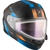 CKX Contact Free-Face Helmet Edge Electric Blue/Orange 2XL - Driven Powersports