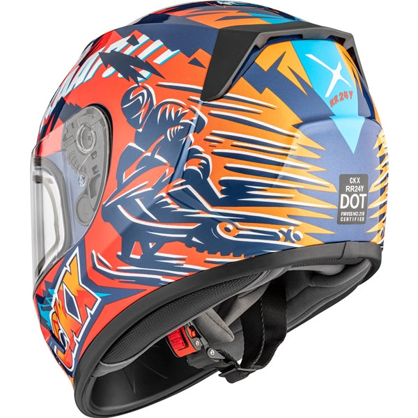 CKX RR24Y  Helmet Sleeder Double Orange/Red L - Driven Powersports