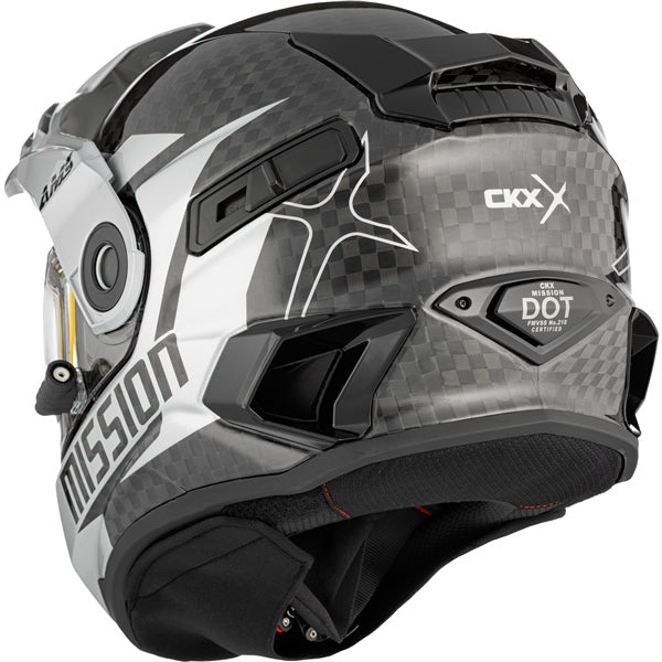 CKX Mission Free-Face Helmet - Carbon Alaska Double Silver S - Driven Powersports