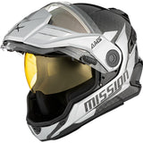 CKX Mission Free-Face Helmet - Carbon Alaska Electric Silver XS - Driven Powersports