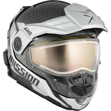 CKX Mission Free-Face Helmet - Carbon Alaska Double Silver S - Driven Powersports