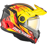 CKX Mission Free-Face Helmet Claw Double Yellow/Orange/Red L - Driven Powersports