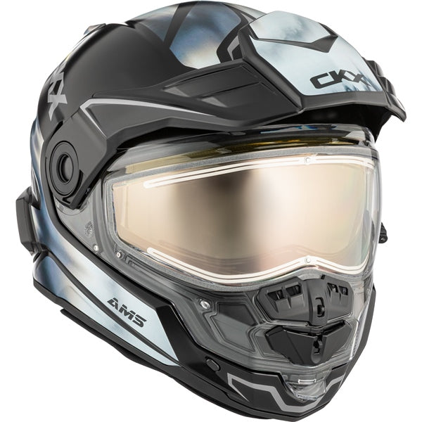 CKX Mission Free-Face Helmet Tanium Double Black/Gray S - Driven Powersports