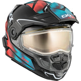 CKX Mission Free-Face Helmet Tanium Electric Orange/Teal XL - Driven Powersports